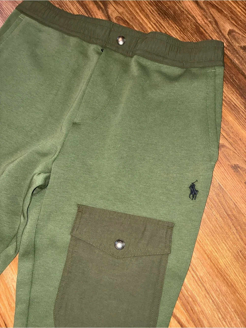 Polo Ralph Lauren Olive Contrast Tech Joggers